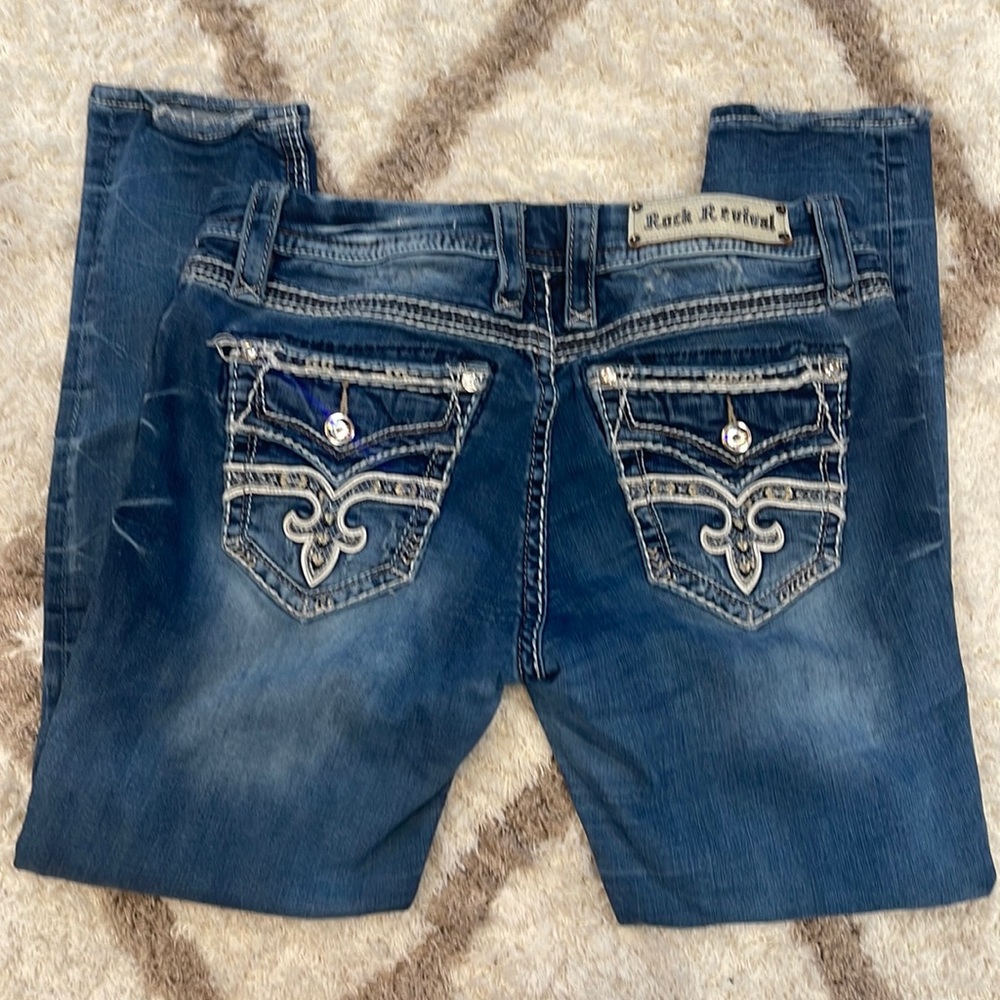 Women’s Rock Revival Jeans Size 30 Skinny “Linnett”